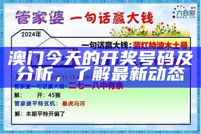 澳门42期开奖结果及分析：最新动态与趋势